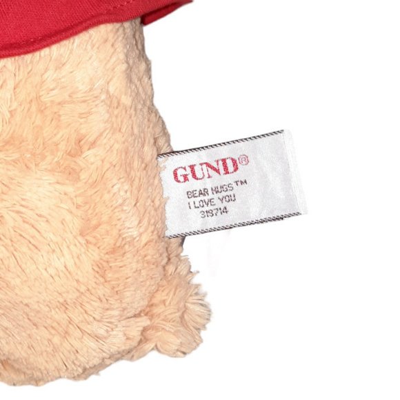 GUND Bear Hugs I Love You Hoodie T-Shirt #319714 Stuffed Animal Plush Toy 12" - Picture 7 of 7